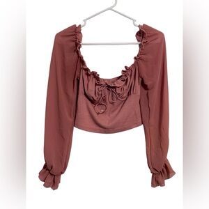 Mauve Crop Top EUC